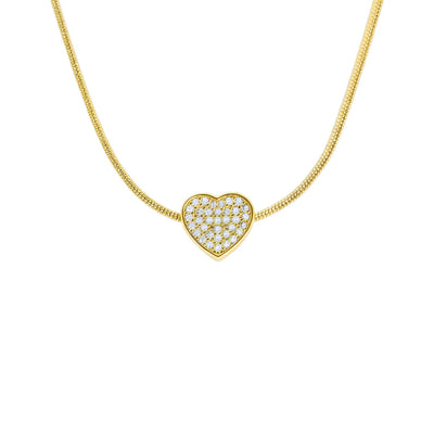 Collana Cuore Pavé Petite