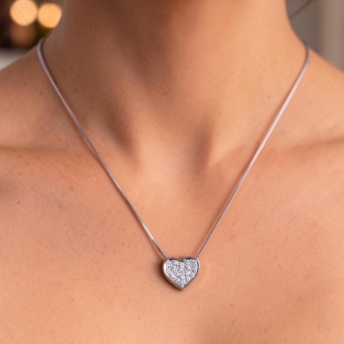 Collana Cuore Pavé Petite