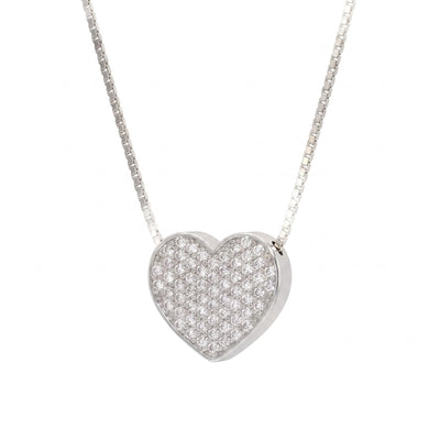 Collana Cuore Pavé Medium