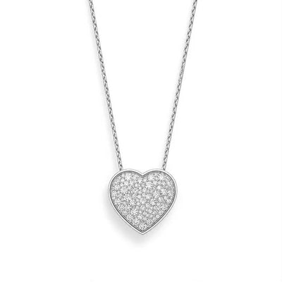 Collana Cuore Pavé Medium