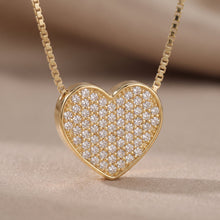 Collana Cuore Pavé Medium