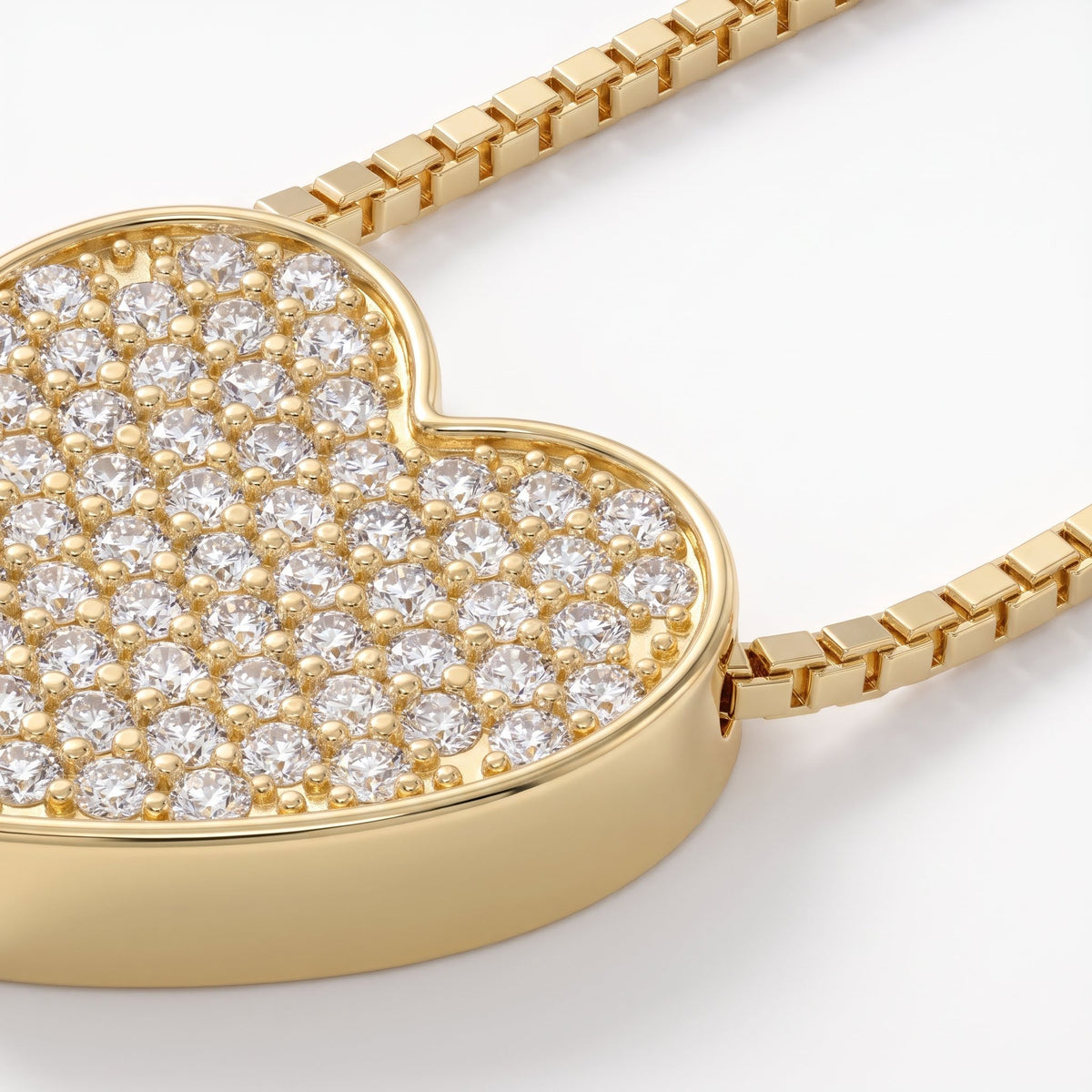 Collana Cuore Pavé Medium