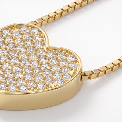 Collana Cuore Pavé Medium