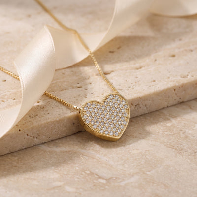 Collana Cuore Pavé Medium
