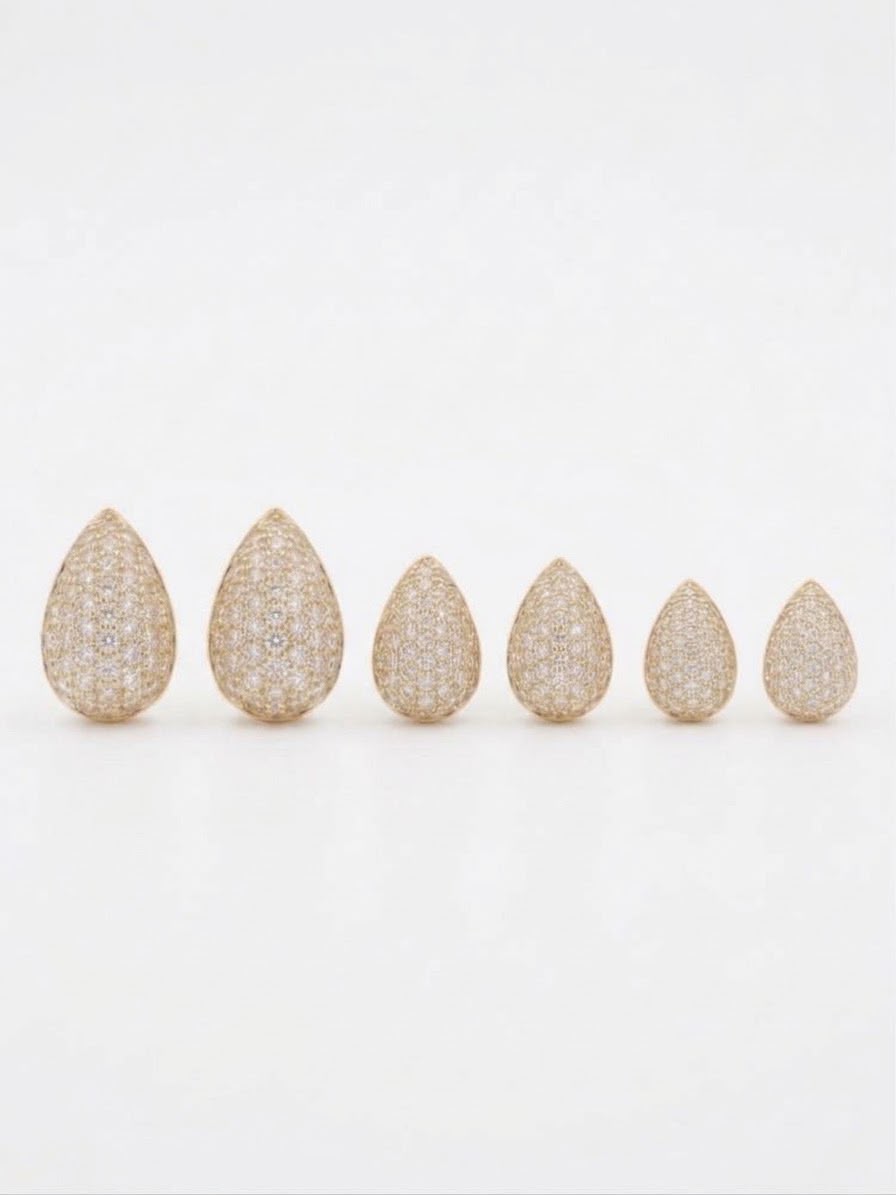 Orecchini Goccia Strass