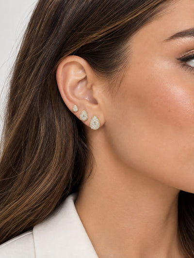 Orecchini Goccia Strass
